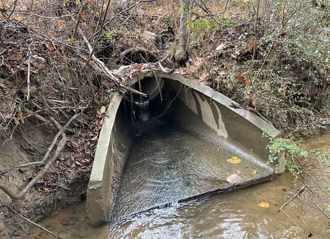 Stormwater infrastructure repair on a Virginia commercial site